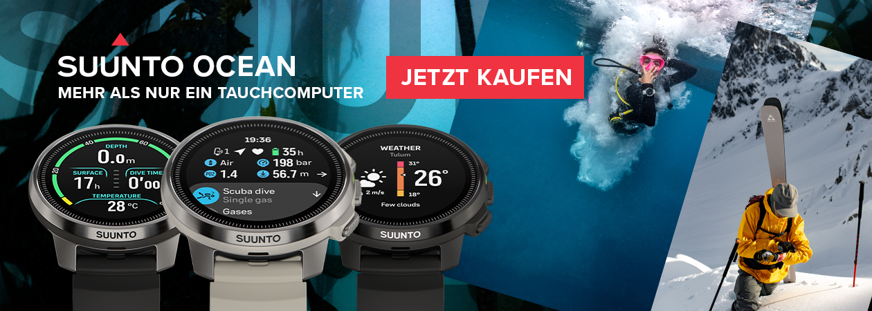 Suunto Ocean Tauchcomputer & Smartwatch - Weltneuheit 2024 im Atlantis Hamburg Onlineshop